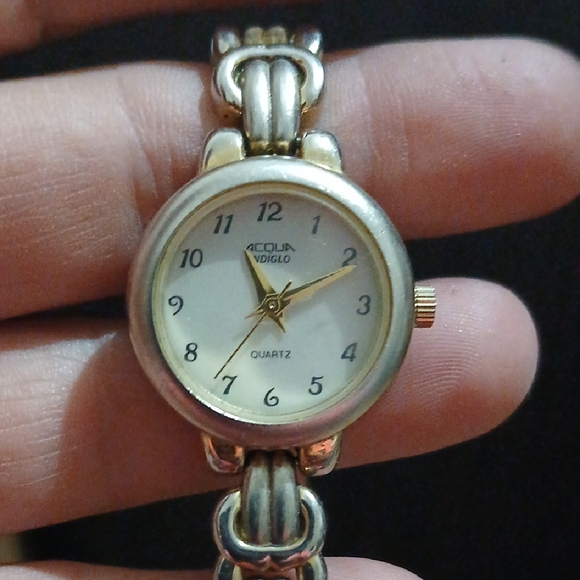 The ACQUA Brand Gold and Silver Women\'s Watch